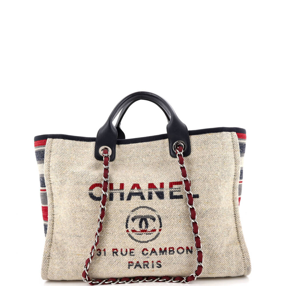 Chanel Deauville Tote Canvas Medium #266257C34B